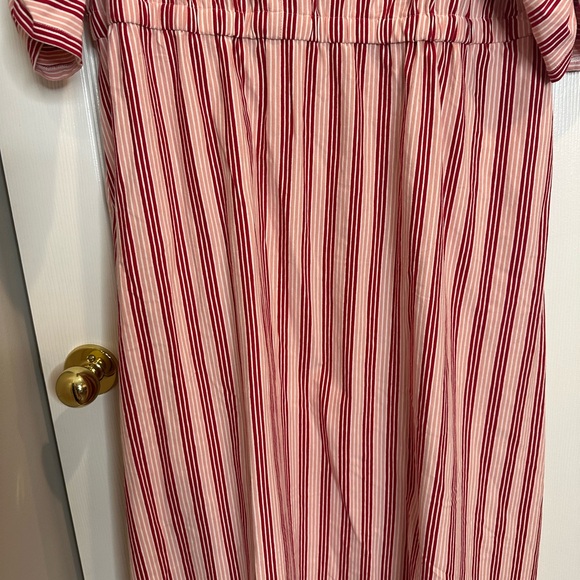 NEW Matilda Jane XXL 2X Stretchy Stripe Henley 3/4 Sleeve Pockets Dress - Picture 9 of 10